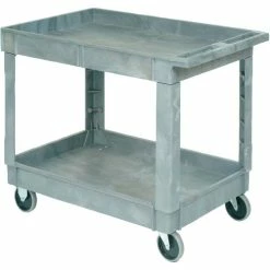 Cheap π€© Global Industrial Utility Cart w/ 2 Shelves & 5" Casters, 500 lb. Capacity, 40"L x 26"W x 33"H π