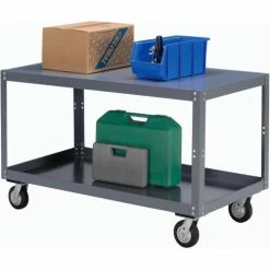 Cheapest ✨ Global Industrial™ Portable Steel Table w/2 Shelves, 1200 lb. Capacity, 36"L x 24"W x 30"H 🔥