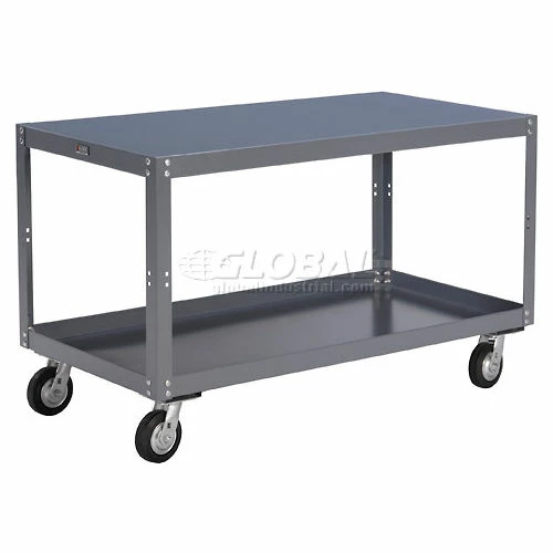 Flash Sale π Global Industrial Portable Steel Table w/2 Shelves, 1200 lb. Capacity, 48"L x 24"W x 30"H π - Image 3