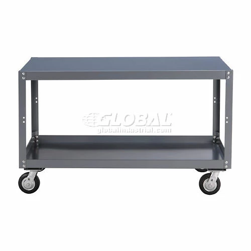 Flash Sale π Global Industrial Portable Steel Table w/2 Shelves, 1200 lb. Capacity, 48"L x 24"W x 30"H π - Image 4