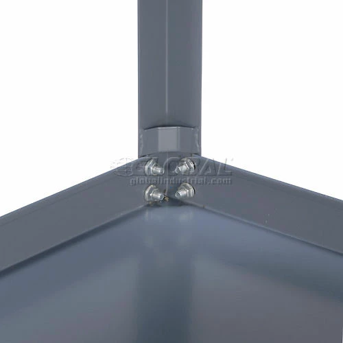 Coupon π― Global Industrial Portable Steel Table w/2 Shelves, 1200 lb. Capacity, 72"L x 36"W x 30"H 𧨠- Image 12