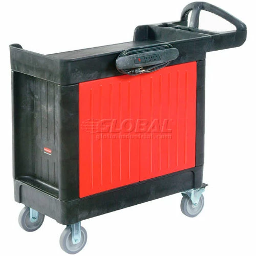 Hot Sale βοΈ Rubbermaid® Mobile Workcenter w/4 Drawers, 500 lb. Capacity, 40"L x 18"W x 33-1/2"H, Black βοΈ - Image 3