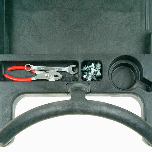 Hot Sale βοΈ Rubbermaid® Mobile Workcenter w/4 Drawers, 500 lb. Capacity, 40"L x 18"W x 33-1/2"H, Black βοΈ - Image 4