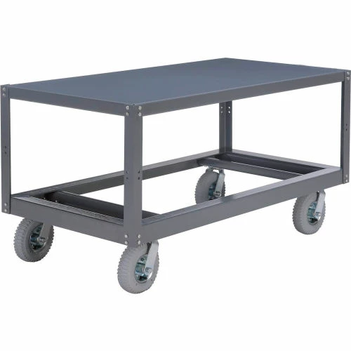 Deals β€οΈ Global Industrial Portable Steel Table w/1 Shelf, 1200 lb. Capacity, 72"L x 36"W x 33-1/2"H π - Image 4