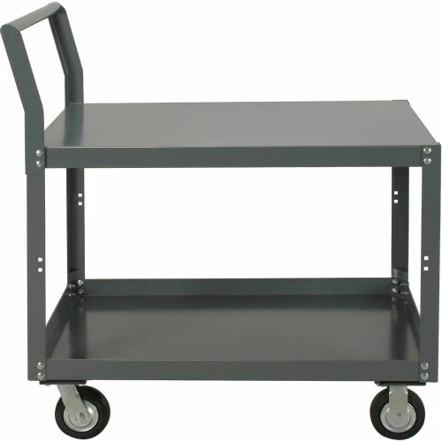Brand new 𧨠Global Industrial Service Cart w/2 Shelves, 1200 lb. Capacity, 48"L x 24"W x 27"H, Gray π - Image 3