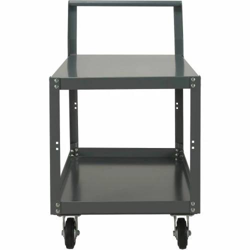 Budget π Global Industrial Service Cart w/2 Shelves, 1200 lb. Capacity, 36"L x 24"W x 27"H, Gray β - Image 4
