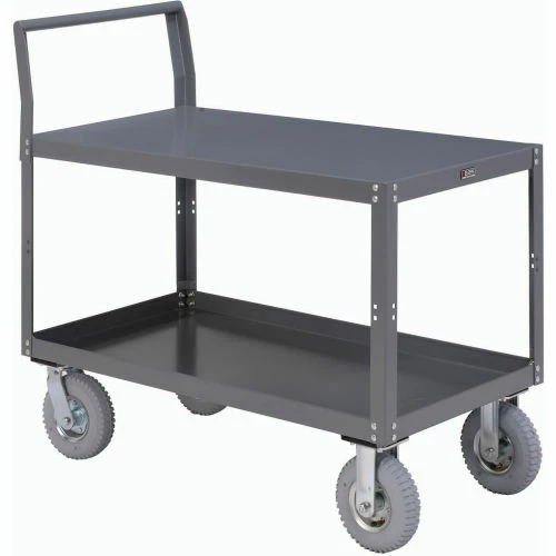 Top 10 π€© Global Industrial Service Cart w/2 Shelves, 1200 lb. Capacity, 60"L x 30"W x 31"H, Gray π