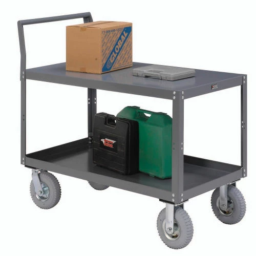 Top 10 π€© Global Industrial Service Cart w/2 Shelves, 1200 lb. Capacity, 60"L x 30"W x 31"H, Gray π - Image 2