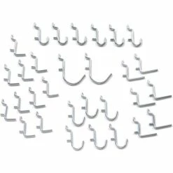 Budget 🎉 Global Industrial™ 30 Piece Peg Hook Set (Small Hooks) ✔️