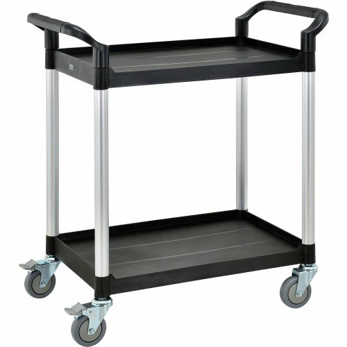 Deals π Global Industrial Service Cart w/2 Shelves, 440 lb. Capacity, 26"L x 17"W x 37"H, Black π