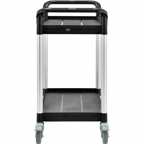 Deals π Global Industrial Service Cart w/2 Shelves, 440 lb. Capacity, 26"L x 17"W x 37"H, Black π - Image 4