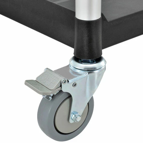 Deals π Global Industrial Service Cart w/2 Shelves, 440 lb. Capacity, 26"L x 17"W x 37"H, Black π - Image 11