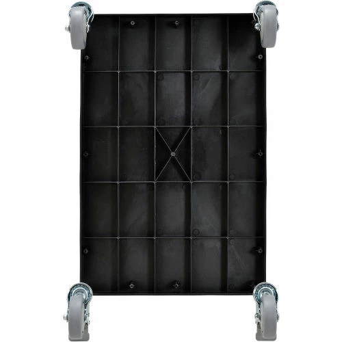 New π Global Industrial Service Cart w/3 Shelves, 550 lb. Capacity, 26"L x 17"W x 39"H, Black π₯° - Image 7