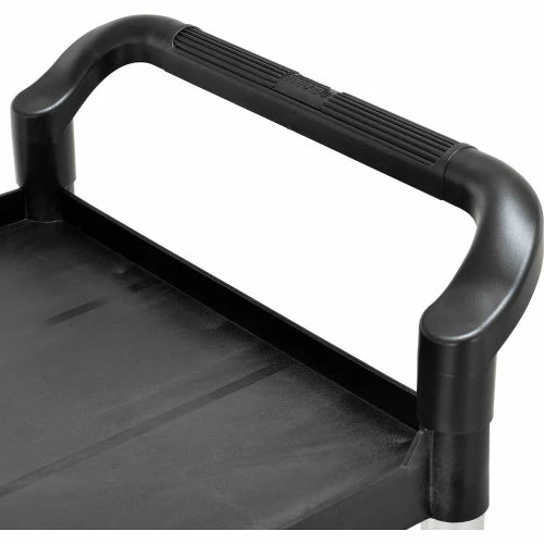 New π Global Industrial Service Cart w/3 Shelves, 550 lb. Capacity, 26"L x 17"W x 39"H, Black π₯° - Image 8