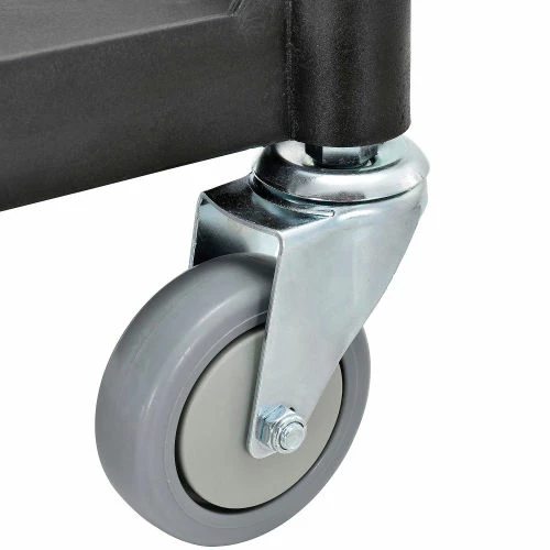 New π Global Industrial Service Cart w/3 Shelves, 550 lb. Capacity, 26"L x 17"W x 39"H, Black π₯° - Image 10