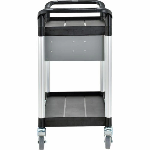 Hot Sale π Global Industrial Utility Cart, 2 Shelves, 2 Drawers, 440 lb. Cap, 26"L x 17"W x 37"H, Black π - Image 6