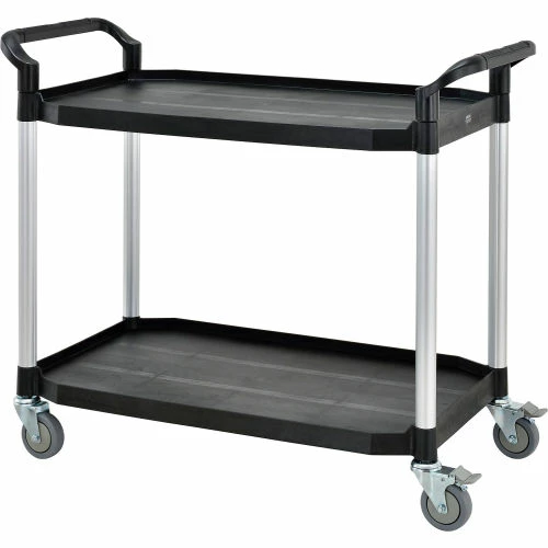 Outlet 𧨠Global Industrial Service Cart w/2 Shelves, 440 lb. Capacity, 36"L x 20"W x 37"H, Black π - Image 4