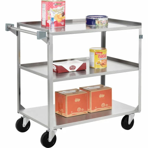Budget π₯ Global Industrial Steel Utility Cart, 500 lb. Capacity, 27-5/8"L x 16-3/4"W x 32"H π - Image 4