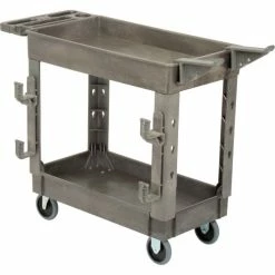 Flash Sale ❤️ Global Industrial™ Tray Top Utility Cart w/2 Shelves, 500 lb. Cap, 38"L x 17-1/2"W x 32-1/2"H 💯
