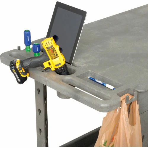 Best reviews of π Global Industrial Flat Top Utility Cart w/3 Shelves, 44"L x 25-1/2"W x 35-1/2"H, Gray π - Image 21