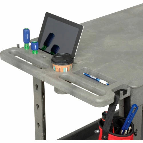 Best reviews of π Global Industrial Flat Top Utility Cart w/3 Shelves, 44"L x 25-1/2"W x 35-1/2"H, Gray π - Image 22