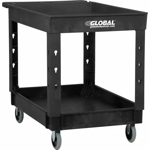 New π Global Industrial Utility Cart w/2 Shelves & 5" Casters, 44"L x 25-1/2"W x 32-1/2"H, Black π - Image 14