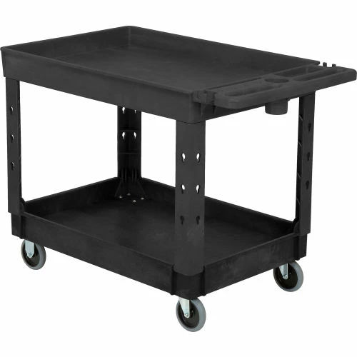 New π Global Industrial Utility Cart w/2 Shelves & 5" Casters, 44"L x 25-1/2"W x 32-1/2"H, Black π - Image 16