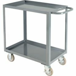 Best Sale 💯 Global Industrial™ Steel Utility Cart w/2 Tray Shelves, 1200 lb. Capacity, 30"L x 18"W x 35"H ✨