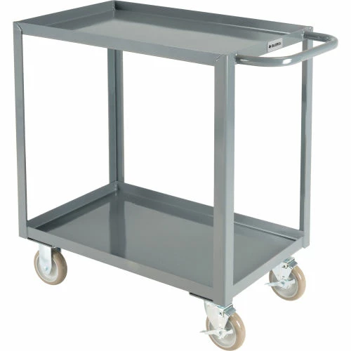 Best Sale π― Global Industrial Steel Utility Cart w/2 Tray Shelves, 1200 lb. Capacity, 30"L x 18"W x 35"H β¨