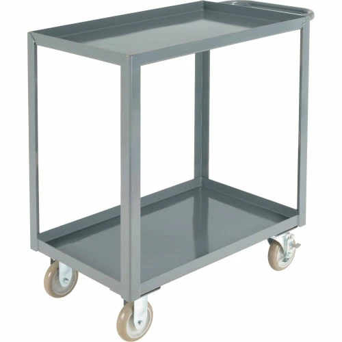 Best Sale π― Global Industrial Steel Utility Cart w/2 Tray Shelves, 1200 lb. Capacity, 30"L x 18"W x 35"H β¨ - Image 3