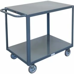 Hot Sale 🔥 Global Industrial™ Steel Utility Cart w/2 Shelves, 1200 lb. Capacity, 30"L x 18"W x 35"H ❤️