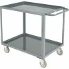 Coupon 🔥 Global Industrial™ Steel Utility Cart w/2 Tray Shelves, 1200 lb. Capacity, 36"L x 24"W x 35"H 🎉
