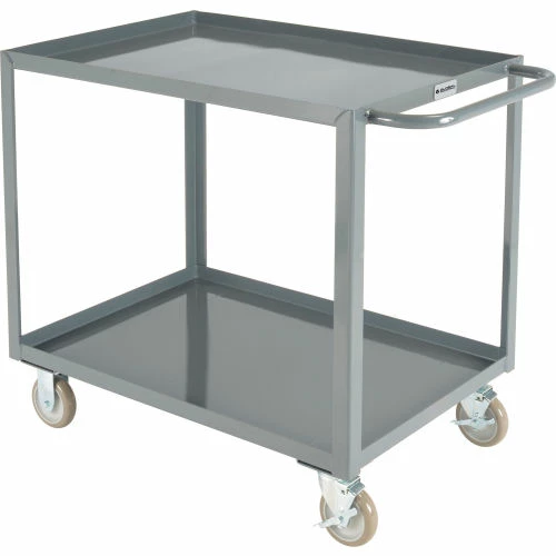Coupon π₯ Global Industrial Steel Utility Cart w/2 Tray Shelves, 1200 lb. Capacity, 36"L x 24"W x 35"H π