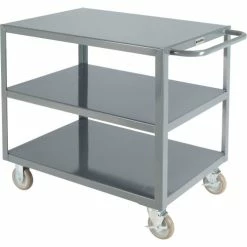 Wholesale 👍 Global Industrial™ Steel Utility Cart w/3 Shelves, 1200 lb. Capacity, 36"L x 24"W x 35"H 🧨