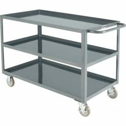 Wholesale ๐ Global Industrial Steel Utility Cart w/3 Tray Shelves, 1200 lb. Capacity, 48"L x 24"W x 35"H โค๏ธ