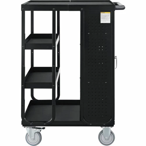 Hot Sale π Global Industrial Steel Receiving Cart w/ 4 Shelves, 28"L x 31"W x 44"H, Black π - Image 3