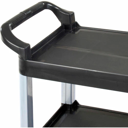 Promo β¨ Luxor Service Cart w/3 Shelves, 200 lb. Capacity, 33-1/2"L x 16-3/4"W x 36-3/4"H, Black π₯ - Image 7