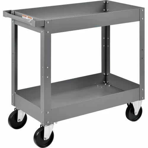 Cheapest β€οΈ Global Industrial Steel Stock Cart w/2 Shelves, 500 lb. Capacity, 30"L x 16"W x 32"H π - Image 2