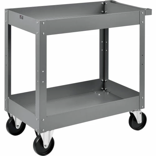 Cheapest β€οΈ Global Industrial Steel Stock Cart w/2 Shelves, 500 lb. Capacity, 30"L x 16"W x 32"H π - Image 4