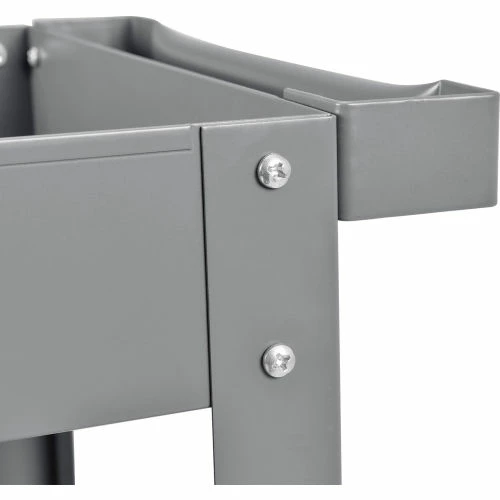 Cheapest β€οΈ Global Industrial Steel Stock Cart w/2 Shelves, 500 lb. Capacity, 30"L x 16"W x 32"H π - Image 9