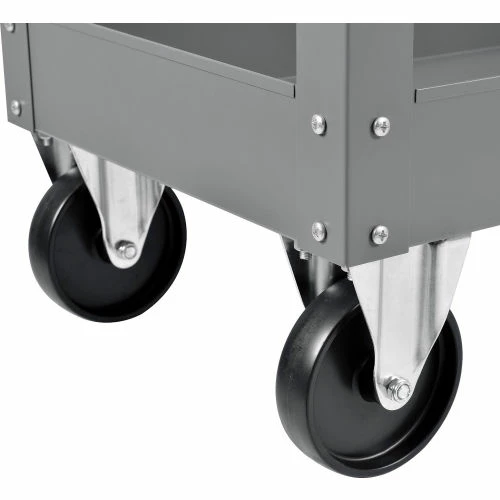 Cheapest β€οΈ Global Industrial Steel Stock Cart w/2 Shelves, 500 lb. Capacity, 30"L x 16"W x 32"H π - Image 11