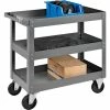 Cheap 😍 Global Industrial™ Steel Stock Cart w/3 Shelves, 800 lb. Capacity, 30"L x 16"W x 32"H 🌟