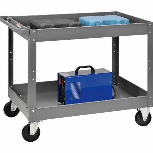 Best Sale β¨ Global Industrial Steel Stock Cart w/2 Shelves, 500 lb. Capacity, 36"L x 24"W x 32"H π―