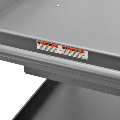 Deals π€© Global Industrial Stock Cart w/1 Drawer & 2 Shelves, 500 lb. Cap, 36"L x 24"W x 32"H, Gray π - Image 17
