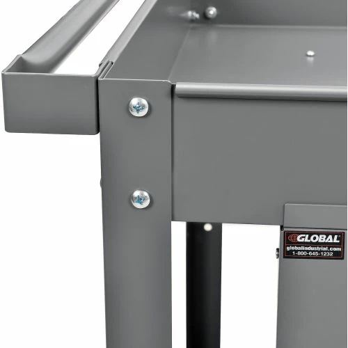Cheap π Global Industrial Stock Cart w/2 Drawers & 2 Shelves, 500 lb. Cap, 36"L x 24"W x 32"H, Gray π - Image 6