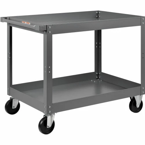 Best deal π€© Global Industrial Steel Stock Cart w/2 Shelves, 800 lb. Capacity, 36"L x 24"W x 32"H π - Image 2
