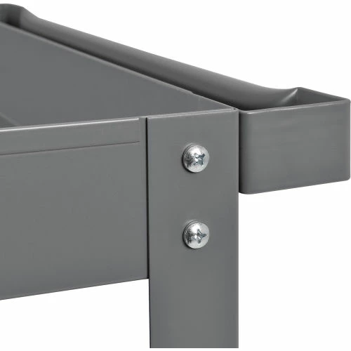 Best deal π€© Global Industrial Steel Stock Cart w/2 Shelves, 800 lb. Capacity, 36"L x 24"W x 32"H π - Image 9