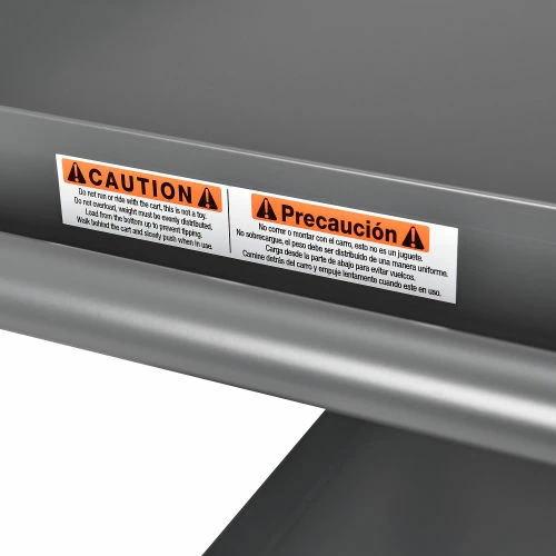 Best deal π€© Global Industrial Steel Stock Cart w/2 Shelves, 800 lb. Capacity, 36"L x 24"W x 32"H π - Image 15