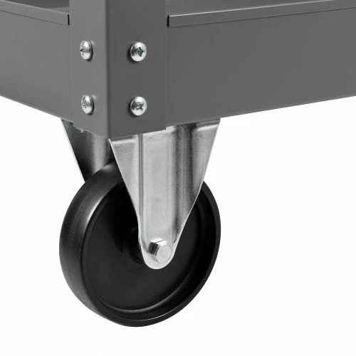 Brand new β¨ Global Industrial Stock Cart w/1 Drawer & 2 Shelves, 800 lb. Cap, 36"L x 24"W x 32"H, Gray π₯° - Image 13