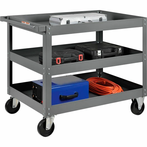 Best Pirce π€© Global Industrial Steel Stock Cart w/3 Shelves, 800 lb. Capacity, 36"L x 24"W x 32"H π